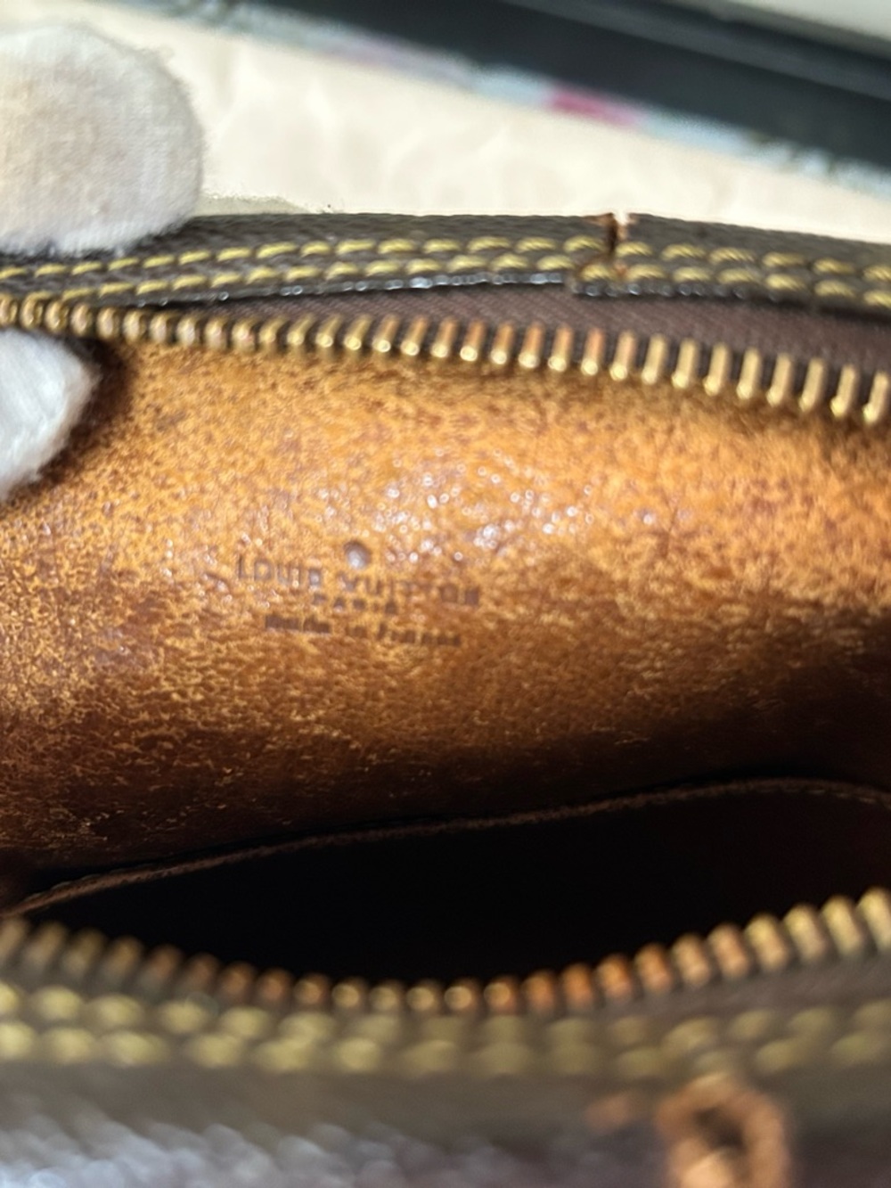 Louis Vuitton Monogram Double Zip Pouch Utility Bag Vintage - Picture 10 of 11
